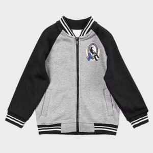 collingwood magpies gray and black jacket