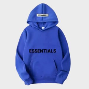 essentials blue hoodie