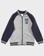 geelong cats gray and navy varsity jacket