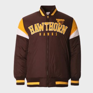hawthorn hawks fan brown jacket