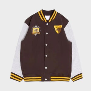 hawthorn hawks varsity fleece jacket