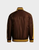 hawthorn hawks vintage brown bomber full zip jacket