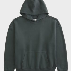 hollister boxy shadow green hoodie
