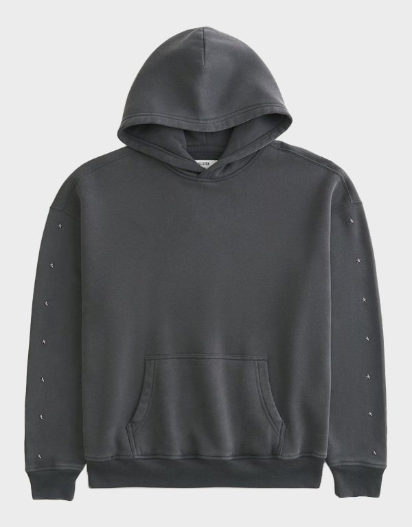 hollister boxy star detail hoodie hollister boxy star detail hoodie