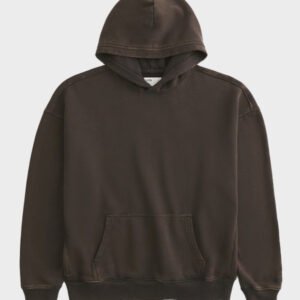hollister boxy washed brown hoodie