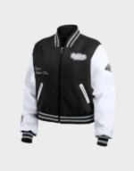 las vegas raiders varsity jacket