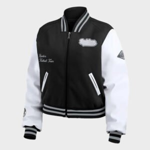 las vegas raiders varsity jacket
