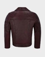 mens biker napa leather brown motorcycle jacket