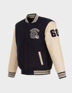 navy cream dallas cowboys varsity jacket