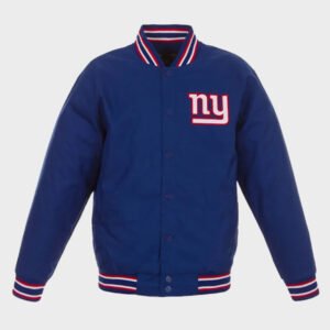 new york giants poly twill varsity jacket