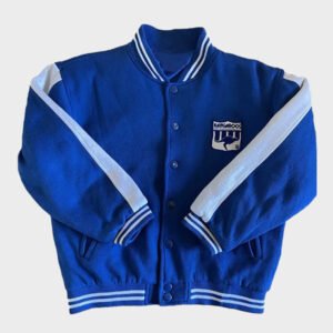 north melbourne 1990s royal varsity jacket