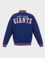 ny giants royal poly twill jacket
