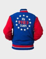 philadelphia 76ers team history warm up red and white jacket