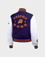 phoenix suns varsity purple white jacket