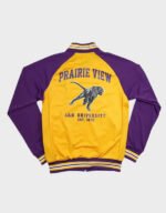pvamu purple and gold full zip jacket