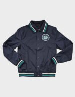 seattle mariners navy nylon bullpen jacket