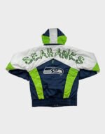 seattle seahawks action green shoulder to shoulder hooded jacket