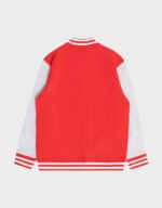 sydney swans red and gray varsity fleece jacket