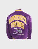 abercrombie minnesota vikings varsity bomber jacket