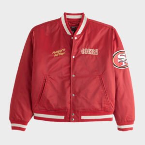 abercrombie san francisco 49ers varsity jacket
