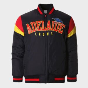 adelaide crows black varsity jacket