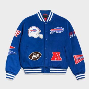 buffalo bills pennant varsity jacket