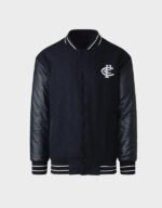 carlton blues black varsity jacket