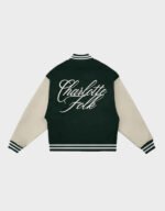 charlotte folk green varsity jacket