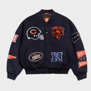 chicago bears pennant wool jacket
