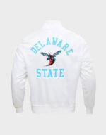 delaware state university satin jacket