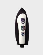 fremantle dockers collegiate black and white varsity jacket