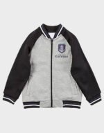 fremantle dockers gray and black varsity jacket