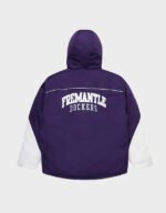fremantle dockers stadium purple and white hooded jacket