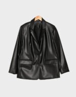 katie stevens providence falls leather blazer