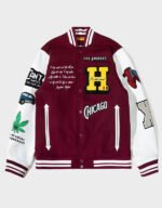 kenya barris blackaf h letterman jacket