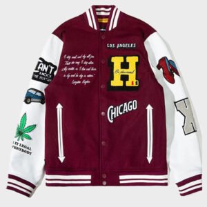 kenya barris blackaf h letterman jacket