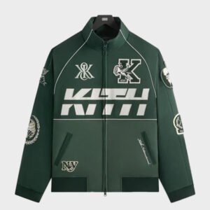 kith dejan racing stadium jacket