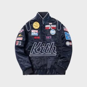 kith racing navy jacket