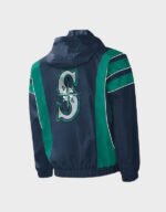 navy seattle mariners impact hoodie jacket