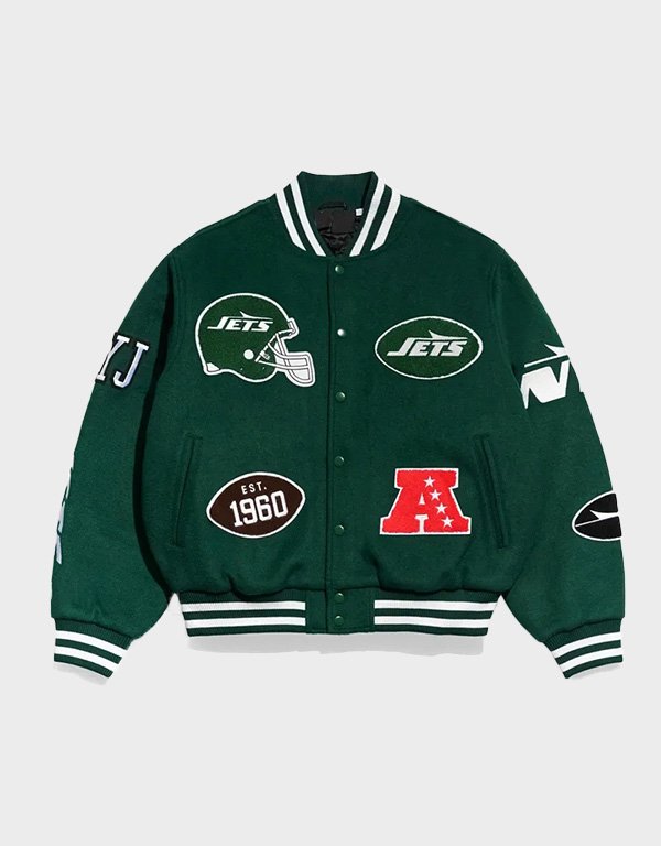 new york jets pennant wool jacket new york jets pennant wool jacket