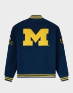 ovo michigan wolverines navy varsity jacket