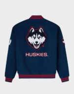 ovo uconn huskies navy varsity jacket
