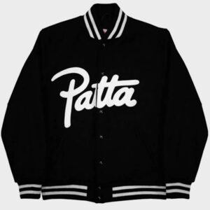 patta mens baseball black jacket