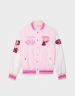 pink x loveshackfancy reissued boyfriend jacket