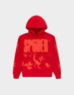 sp5der x ray red hoodie