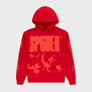 sp5der x ray red hoodie