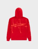 sp5der x ray red pullover hoodie