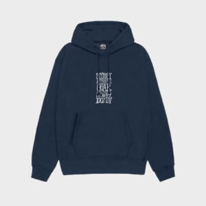 stussy authentic gear navy hoodie
