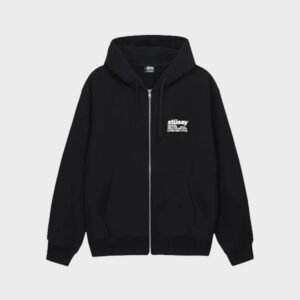 stussy dna zipper fleece hoodie