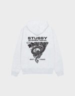stussy dragon ash heather hoodie